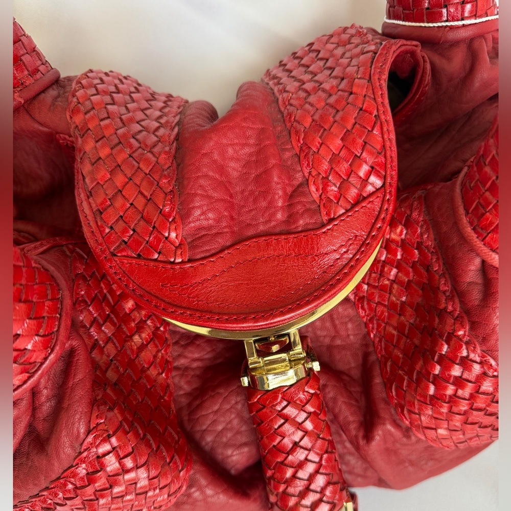 Chic Red Hobo Bag - Picture 3 of 11